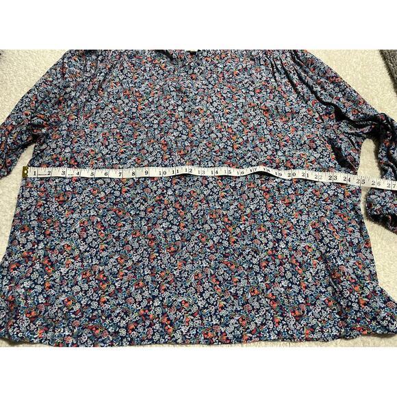 St. John's Bay Women's Size 2x Boat Neck Floral Pullover Top Multicolor - Picture 6 of 7